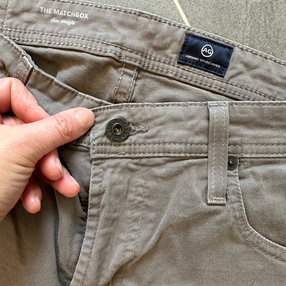 Adriano Goldschmied Men’s Slim Straight “The Matchbox” Pants 32x33 Gray - Picture 2 of 6